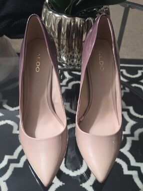 Aldo Blush Patent Pointed-Toe Stiletto Pumps